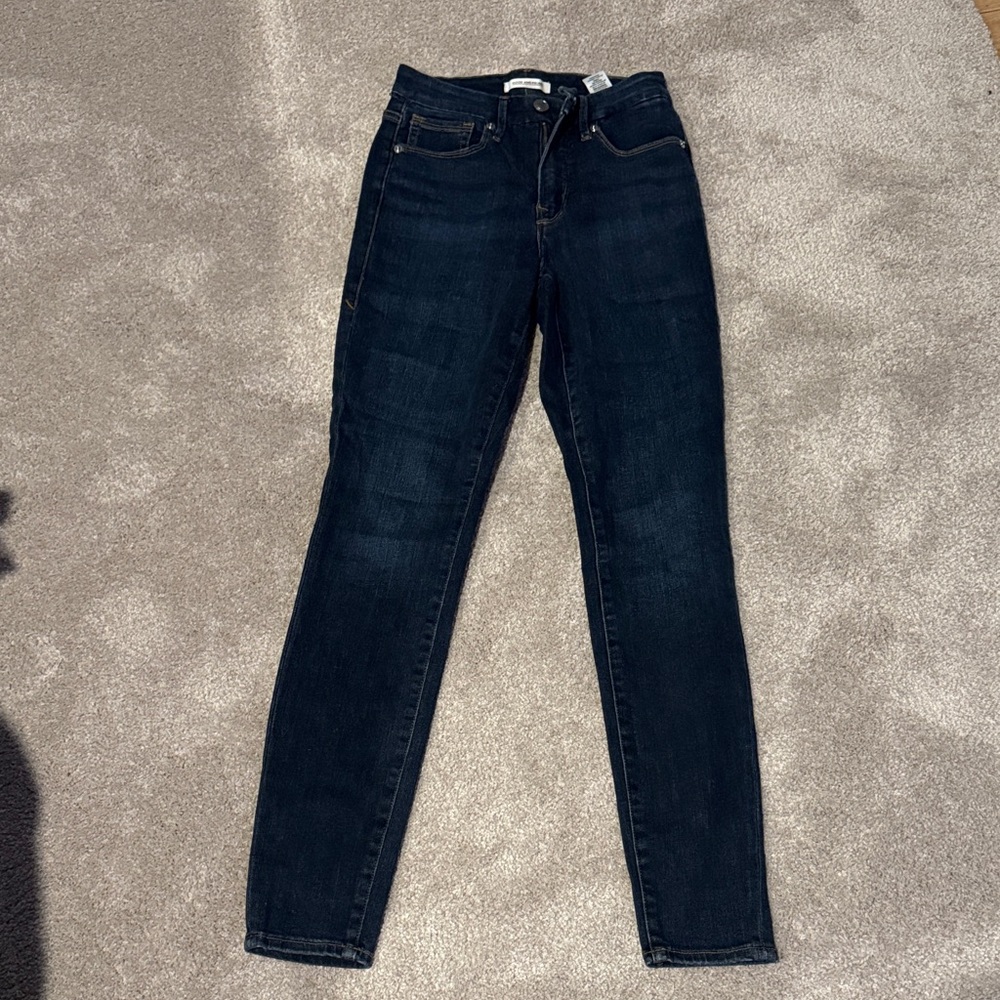 Good American Dark Wash Women's Skinny Jeans
